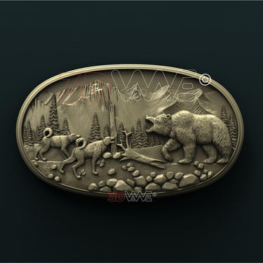 WOLVES & BEAR - EXCLUSIVE 3D STL 3DWave